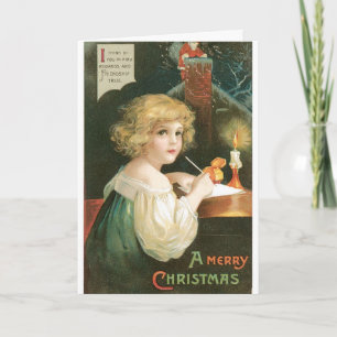 Carte de Noël Joyeux vintage - Amitié
