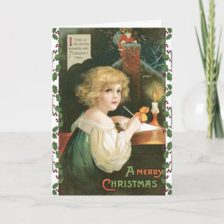 Carte de Noël Joyeux vintage - Amitié