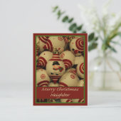 Carte de Noël Joyeux Voisin (Debout devant)