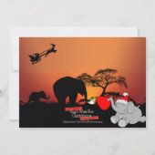 Carte de Noël Jungle (Dos)