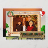 Carte de Noël Jungle (Devant / Derrière)