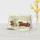 Carte de Noël : Juste avant l'impact. Carte (Fleur jaune)