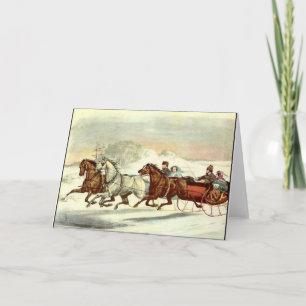 Carte de Noël : Juste avant l'impact.  Carte