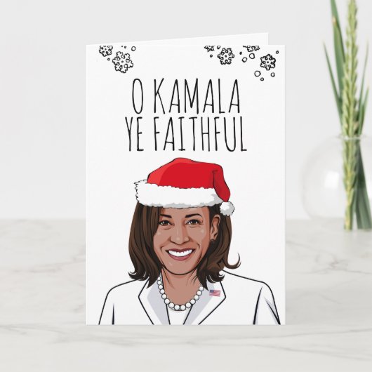 Carte de Noël Kamala : O Kamala Ye Fidèles (Devant)