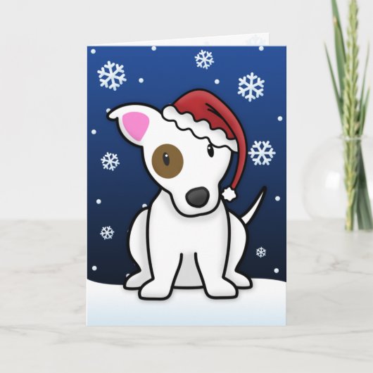 Carte de Noël Kawaii Jack Russell (Devant)