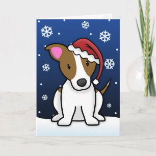 Carte de Noël Kawaii Jack Russell Terrier