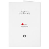 Carte de Noël Kawaii Ninja (Dos)