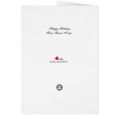 Carte de Noël Kawaii Ninja (Dos)