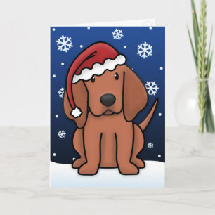 Carte de Noël Kawaii Redbone