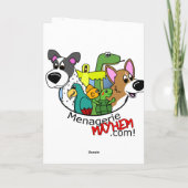 Carte de Noël Kawaii Schnauzer (Dos)