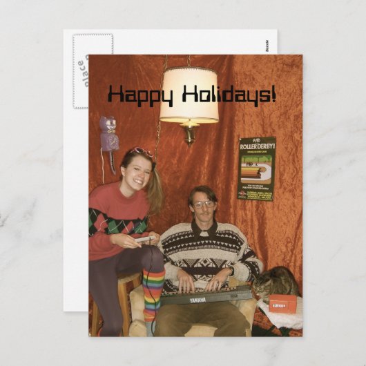 Carte de Noël Kim et Josh (Devant / Derrière)