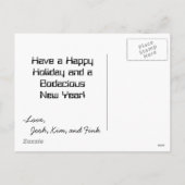 Carte de Noël Kim et Josh (Dos)