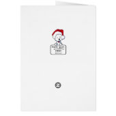 Carte de Noël KiniArt Pekingese (Dos)