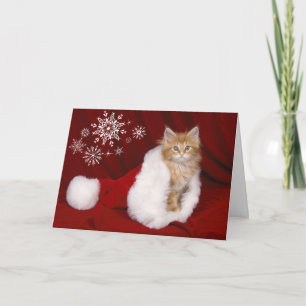 Carte de Noël Kitten