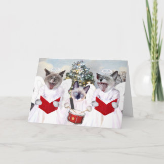 Carte de Noël Kitten Carol