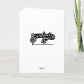 Carte de Noël Kitty Cat (Dos)