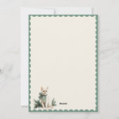 Carte de Noël Kitty Cat avec pin plat (Dos)