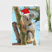Carte de Noël Koala (Devant)