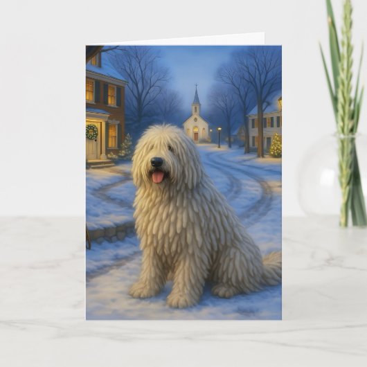 Carte de Noël Komondor (Devant)