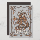 Carte de Noël Krampus (Devant / Derrière)