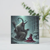 Carte de Noël Krampus Flat (Debout devant)