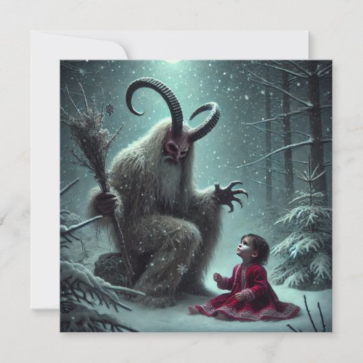Carte de Noël Krampus Flat (Devant)