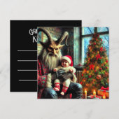 Carte de Noël Krampus Flat (Devant / Derrière)