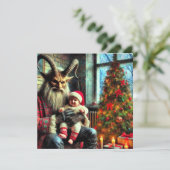 Carte de Noël Krampus Flat (Debout devant)
