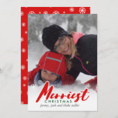 Carte de Noël la plus agréable | NOËL (Devant / Derrière)