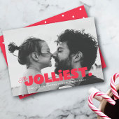 Carte de Noël la plus belle photo de Foil