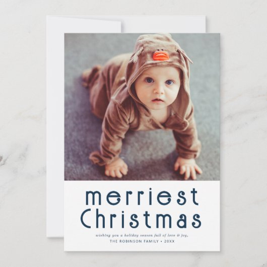 carte de noël la plus joyeuse (Devant)