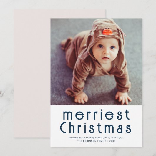 carte de noël la plus joyeuse (Devant / Derrière)