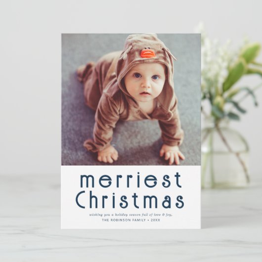 carte de noël la plus joyeuse (Debout devant)