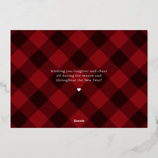 Carte de Noël la plus joyeuse avec écriture hip en (Verso)