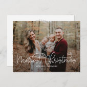 Carte de Noël la plus joyeuse d'écriture Hip (Devant / Derrière)