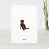 Carte de Noël Labrador (Dos)
