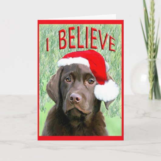 Carte de Noël Labrador Retriever (Devant)