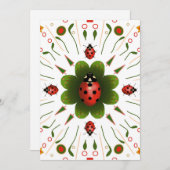 Carte de Noël Ladybug (Devant / Derrière)