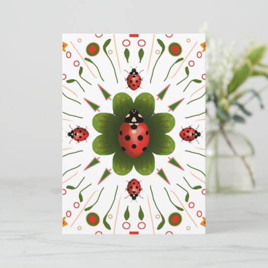 Carte de Noël Ladybug (Debout devant)