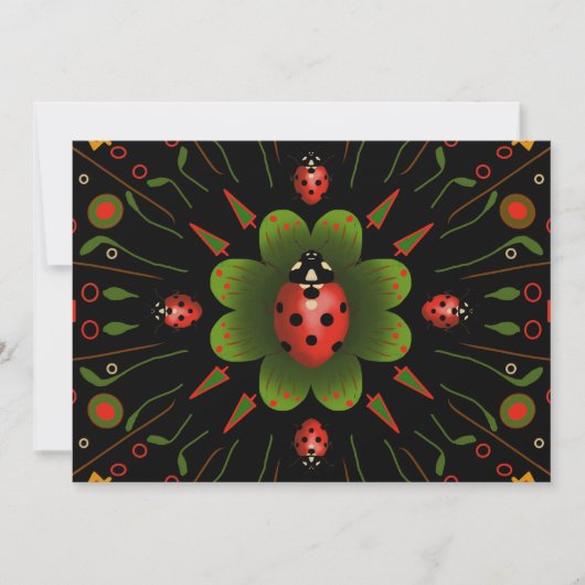 Carte de Noël Ladybug (Devant)