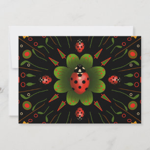 Carte de Noël Ladybug