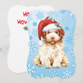 Carte de Noël Lagotto Romagnolo (Devant / Derrière)
