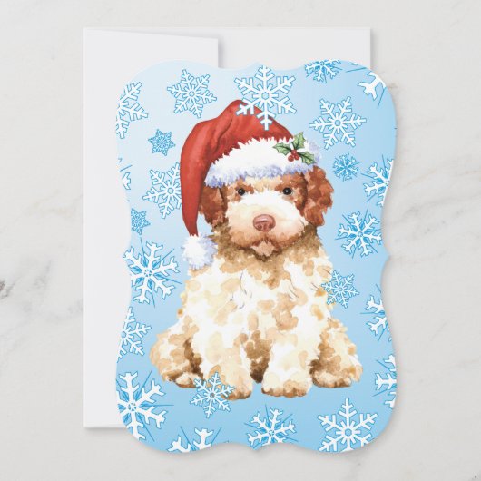 Carte de Noël Lagotto Romagnolo (Devant)