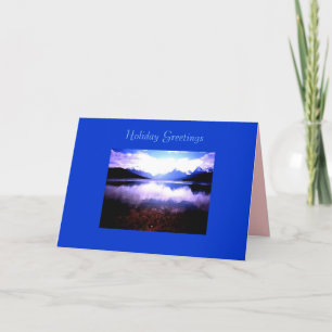 Carte de Noël, Lake McDonald Glacier NP
