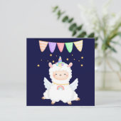 Carte de Noël lama (Debout devant)