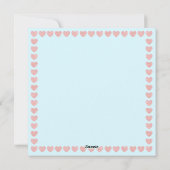 Carte de Noël lama (Dos)