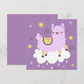 Carte de Noël lama (Devant / Derrière)