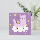 Carte de Noël lama (Debout devant)