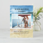 Carte de Noël Land & Sea Photo Beach (Debout devant)