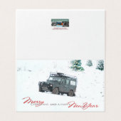 Carte de Noël Landrover de bywhacky (Outside Unfolded)
